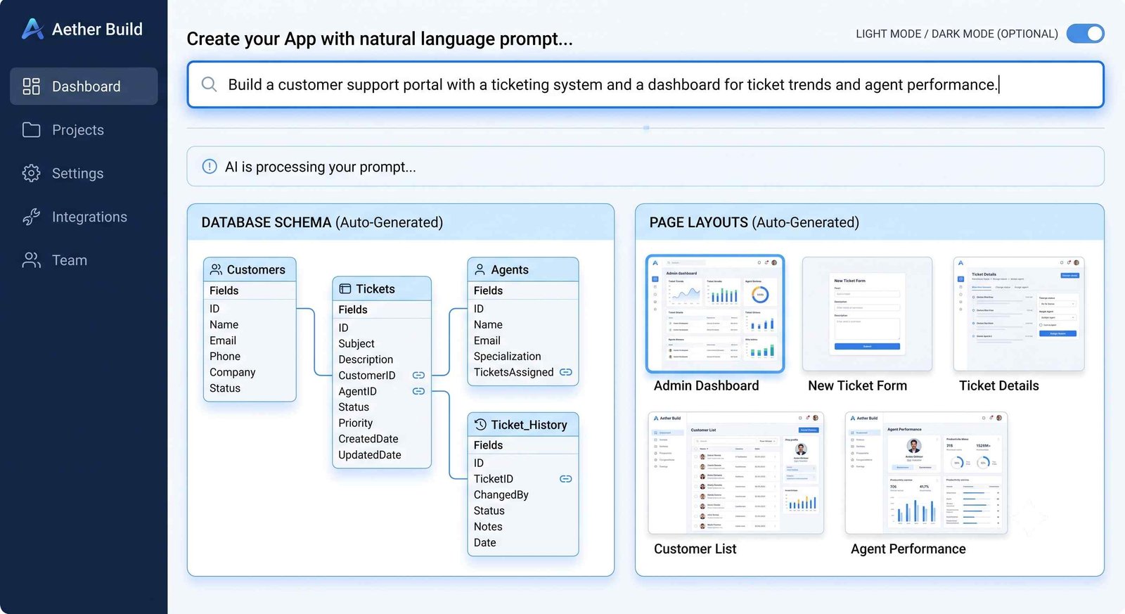 Base44 AI app builder dashboard and interface